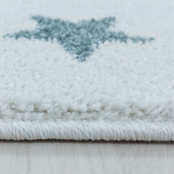 Rond Kindervloerkleed Mini Dino Design Laagpolig Blauw