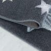 Rond Kindervloerkleed Draak Design Laagpolig Blauw