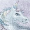 Rond Kindervloerkleed Unicorn Design Laagpolig Paars