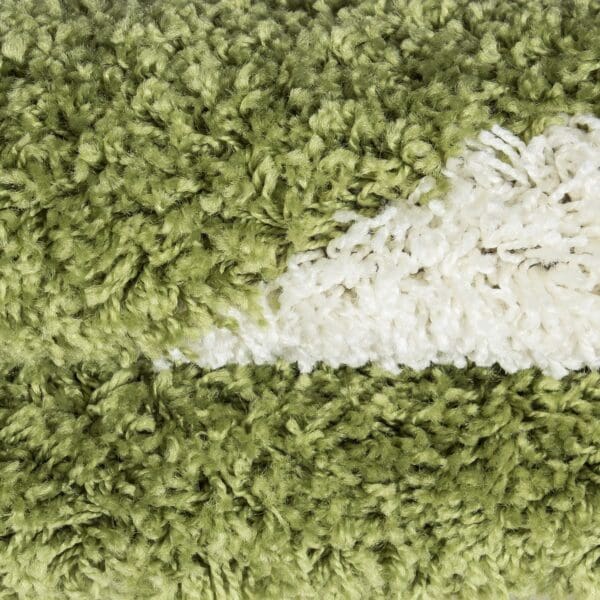 Rond Kindervloerkleed Voetbal Design voor Kinderkamer Groen