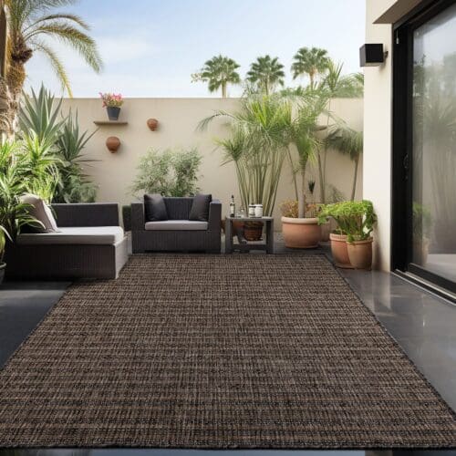 Jute buitenkleed - Sand Dune Zwart