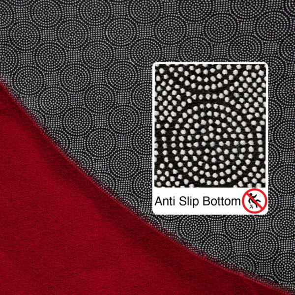 Rond zacht vloerkleed - Aetherial Skies Rood