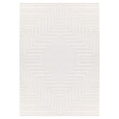 10338.jpg Laagpolig zacht vloerkleed - Diamond Lines Créme