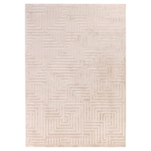 10417.jpg Laagpolig zacht vloerkleed - Varied Lines Beige