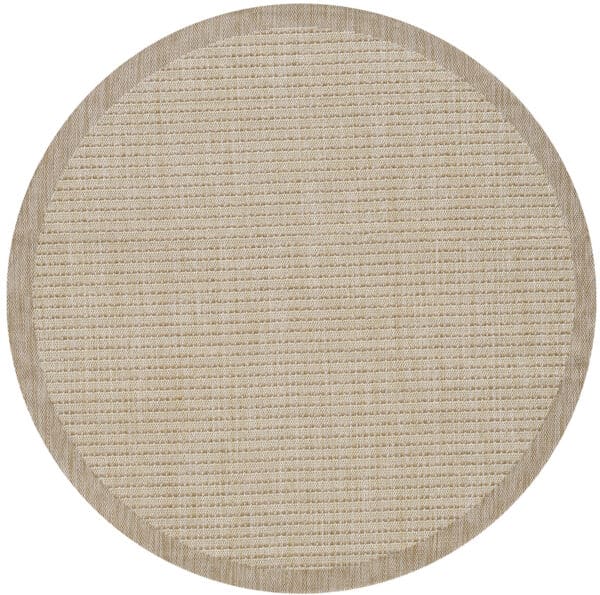 Rond binnen- en buitenkleed - Transitional Terrace Beige