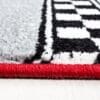 Kindervloerkleed Racewagen Design voor Kinderkamer Rood