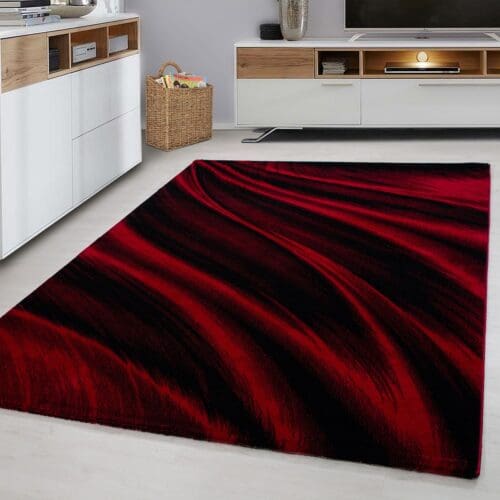 1273.jpg Laagpolig Vloerkleed Grafisch Design Rood