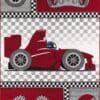 Kindervloerkleed Racewagen Design voor Kinderkamer Rood