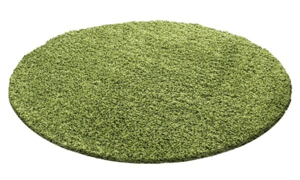Rond Vloerkleed Modern Hoogpolig Zacht Groen