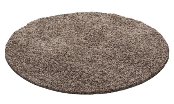 2106.jpg Rond Vloerkleed Hoogpolig Modern Zacht Bruin/Terra