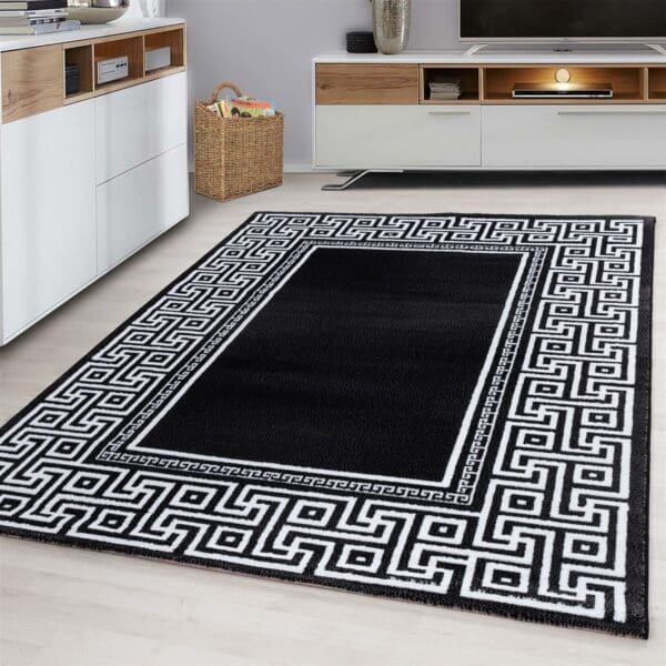 2249.jpg Laagpolig Vloerkleed Versace Design Zwart