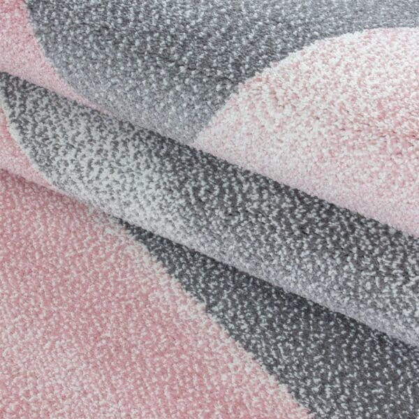 2290.jpg Laagpolig Vloerkleed Kunst Design Roze