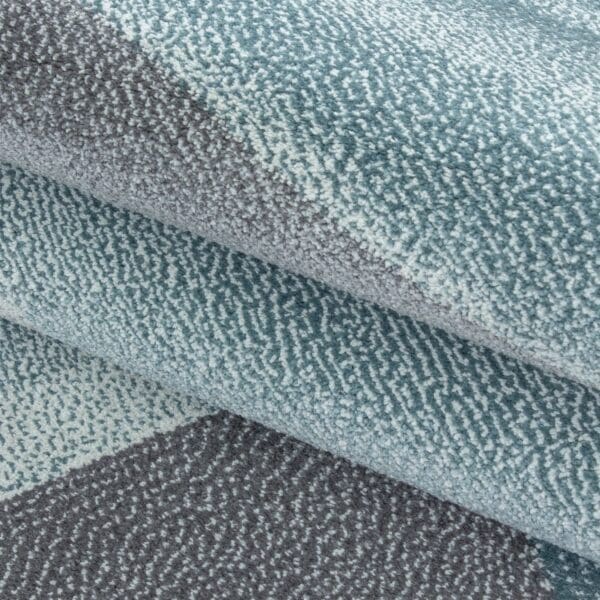 Laagpolig Vloerkleed Kunst Design Blauw