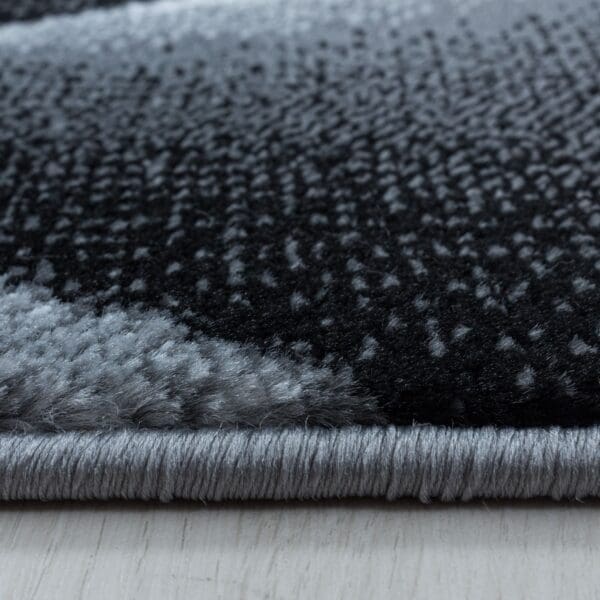 Loper Vloerkleed Laagpolig Fade Design Zwart