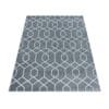 Loper Vloerkleed Laagpolig Piramide Design Grijs