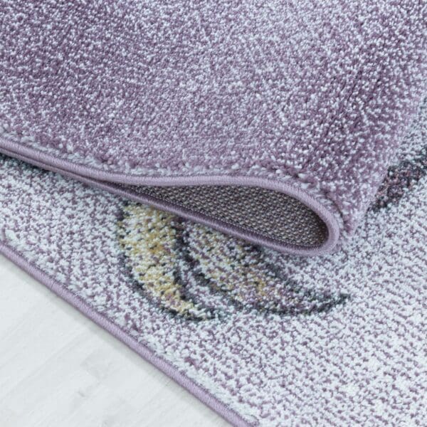 Kindervloerkleed Unicorn Design Laagpolig Paars