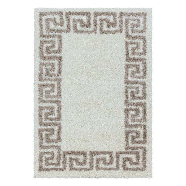 Loper Vloerkleed Vesace Design Hoogpolig Zacht Beige
