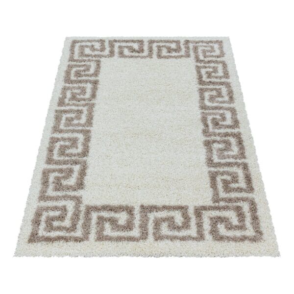Loper Vloerkleed Vesace Design Hoogpolig Zacht Beige