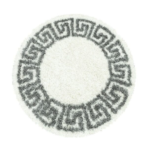 Rond Vloerkleed Versace Design Hoogpolig Zacht Créme