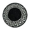 Rond Vloerkleed Versace Design Hoogpolig Zacht Zwart