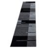 4105.jpg Loper Vloerkleed Laagpolig Grafisch Design Grijs