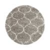 4161.jpg Rond Vloerkleed Modern Hoogpolig Grafisch Design Beige