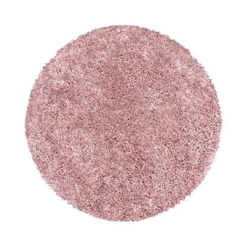 4170.jpg Rond Vloerkleed Modern Hoogpolig Zacht Roze