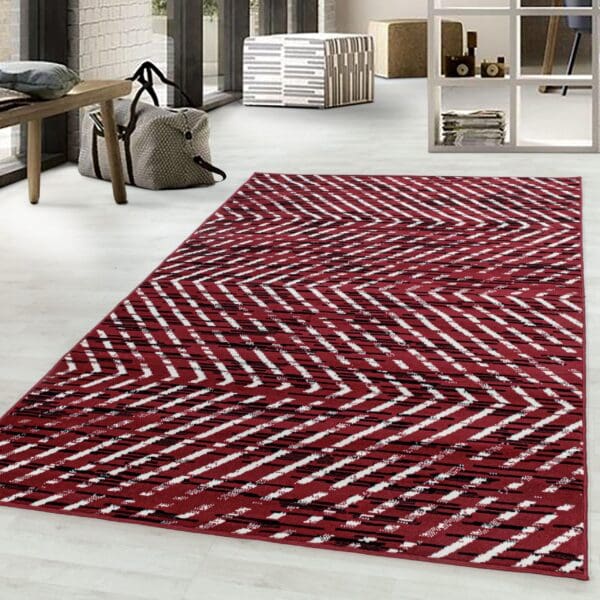 4209-scaled-1.jpg Loper Vloerkleed Modern Zigzag Design Blauw