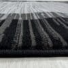 Loper Vloerkleed Vierkant Design Zwart