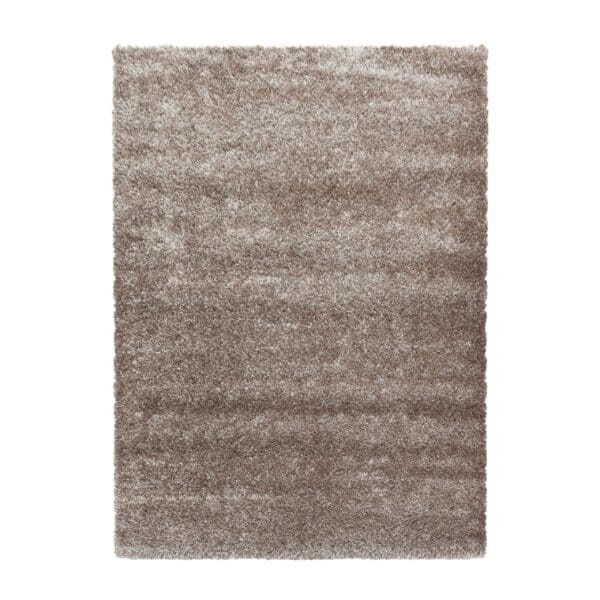 Loper Vloerkleed Modern Hoogpolig Zacht Taupe