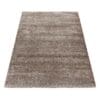 Loper Vloerkleed Modern Hoogpolig Zacht Taupe
