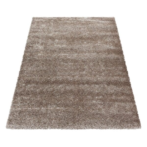 Loper Vloerkleed Modern Hoogpolig Zacht Taupe
