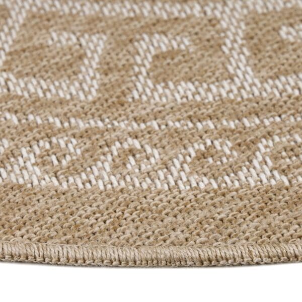 Rond jute buitenkleed - Summer Azteca Beige
