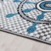 Kindervloerkleed Kapitein Design voor Kinderkamer Grijs