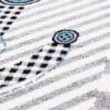 Kindervloerkleed Kapitein Design voor Kinderkamer Grijs