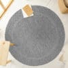 Rond binnen- en buitenkleed - Edge Line Grijs
